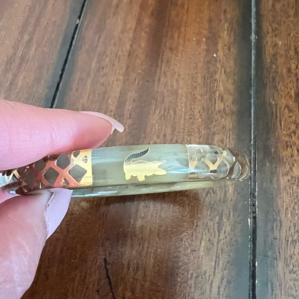 Lacoste resin bangle bracelet